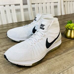 Nike Zoom All Out Flyknit Pure Platinum Running Shoes Men’s Size 13